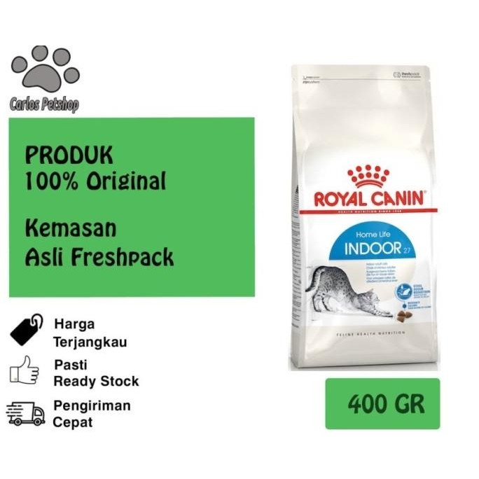 

ROYAL CANIN CAT INDOOR 27 400 GRM ORIGINAL