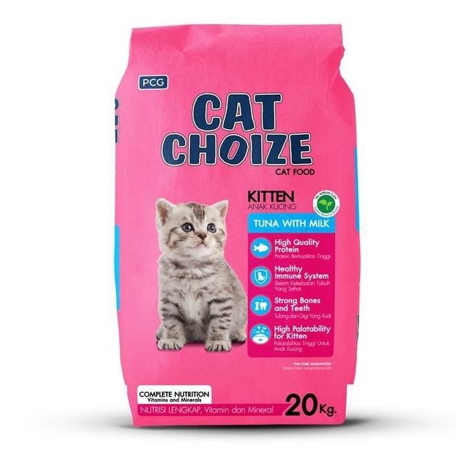 

MAKANAN KUCING CAT CHOIZE KITTEN TUNA / SALMON 20KG 20 KG ORIGINAL