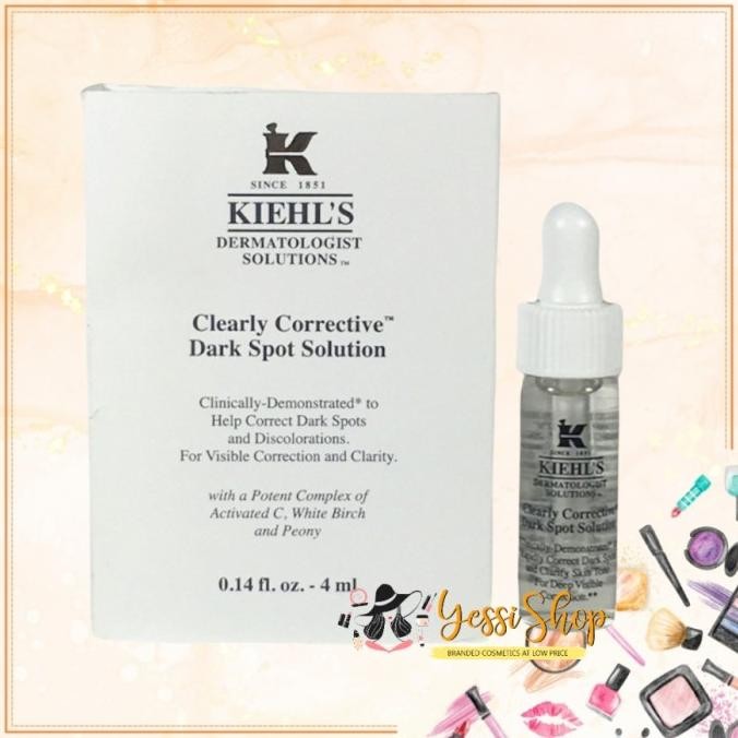 TERBARU - KIEHLS CLEARLY CORRECTIVE DARK SPOT SOLUTION 30ML / 15Ml / 4ML