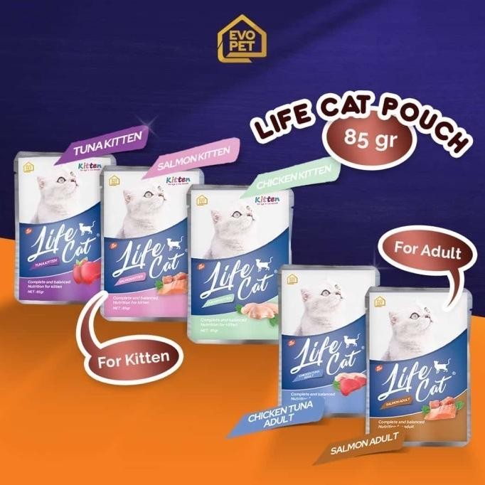 

X20 LIFE CAT WET CAT FOOD POUCH 85GR - MAKANAN BASAH KUCING ORIGINAL