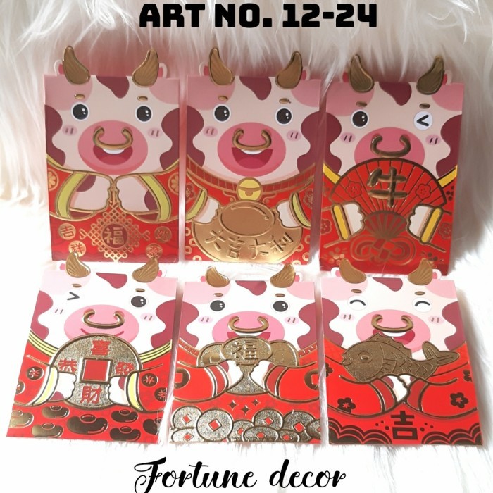 

Ready stock] Angpao imlek tahun kerbau 2021 isi 6