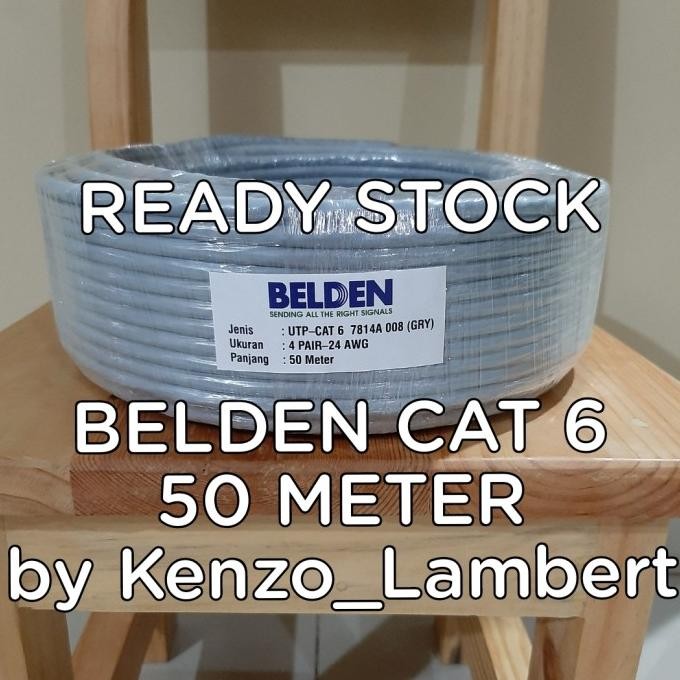 

KABEL LAN UTP CAT 6 BELDEN USA 50 METER /BELDEN CAT6 50METER/BELDEN ORIGINAL