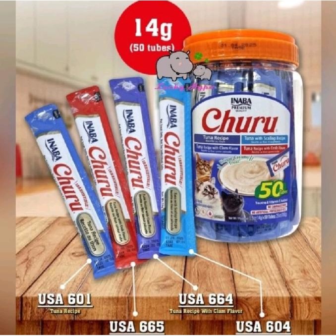 

SNACK KUCING INABA CHURU TOPLES ISI 50PC CREAMY CAT SNACK TREAT ORIGINAL