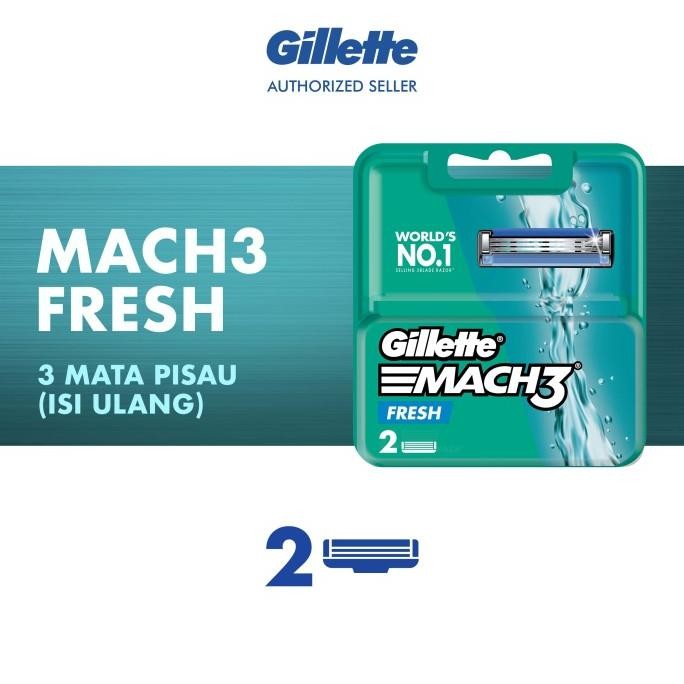 

Berkualitas Gillette Mach 3 Classic Isi Ulang Pisau Cukur Pencukur Isi 2