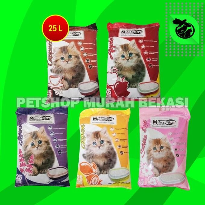 

PASIR KUCING GUMPAL WANGI MARKOTOP 25 LITTER CAT LITTER ORIGINAL