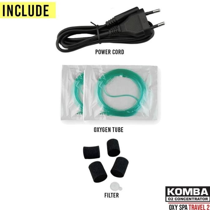 Spesial Komba Oxy Spa Travel Portable Oxygen Concentrator Basic Set-Recharge