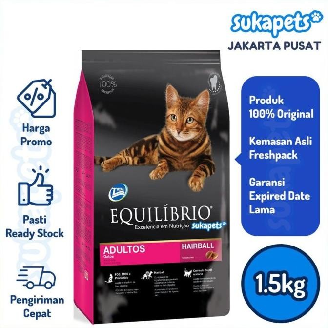 

EQUILIBRIO ADULT CAT MAKANAN KUCING 1.5KG ORIGINAL