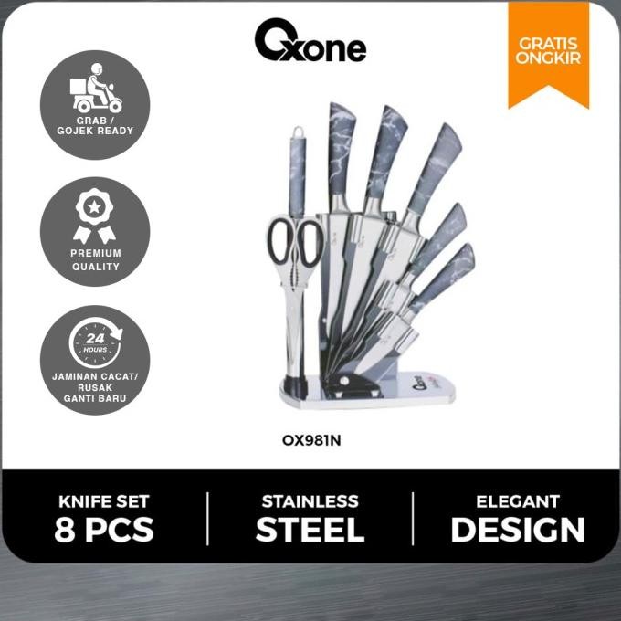 

Berkualitas Oxone OX981N Pisau Dapur Set isi 8 Kitchen Knife Set Premium