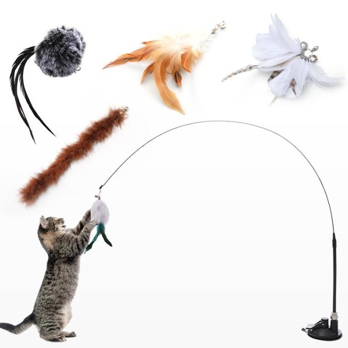 

CAT TEASER TOY ANIMAL /MAINAN TONGKAT ANJING KUCING ORIGINAL