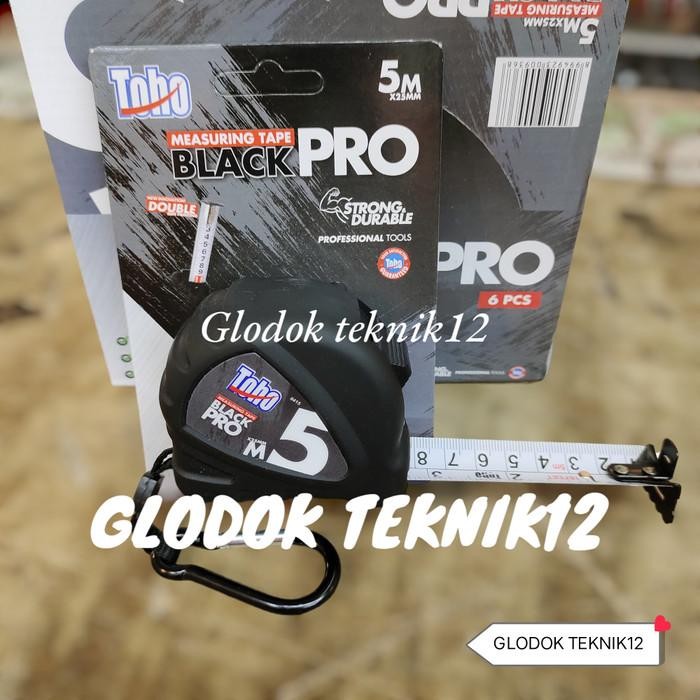 Meteran Toho Black Pro 5 Meter / Meteran Tukang 5 Meter Toho