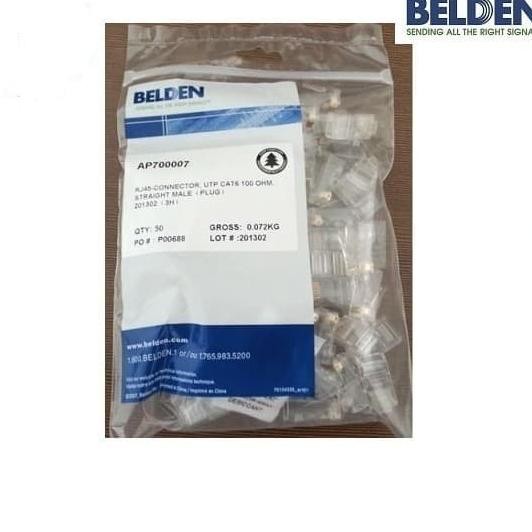 

BELDEN CONNECTOR UTP RJ45 CAT 6 / KONEKTOR UTP RJ45 CAT-6 / AP700008 ORIGINAL