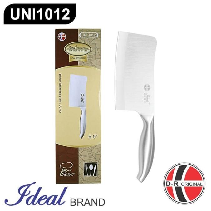 

Berkualitas IDEAL UNI1012 Unibody Stainless Steel Cleaver Knife (Pisau Tulang)