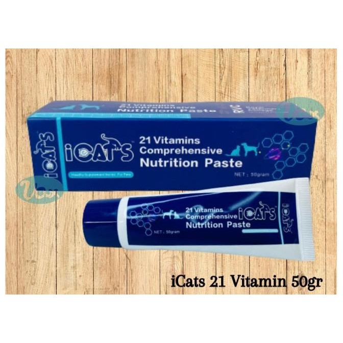 

VITAMIN CAT DOG 21 VITAMIN GEL ICATS 50GR - SUPLEMEN ANJING KUCING ORIGINAL