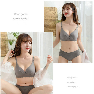 Set Bra Sepasang Celana Dalam Bercinta Lingrie Setelan Pakaian Daleman Cewek Tanpa Kawat Bh Dan Cd W