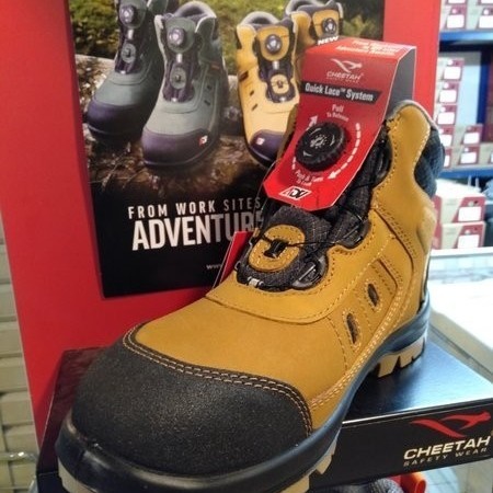 Jual Safety Shoes Cheetah Jubatus Sand/Cheetah 6112 K