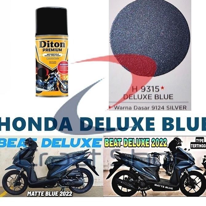 CAT PILOX DITON PREMIUM HONDA DELUXE BLUE 9315 BIRU DOFF DOP MATTE ORIGINAL