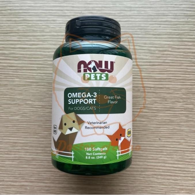 

NOW PETS OMEGA 3 SUPPLEMENT MINYAK IKAN SUPLEMEN DOG CAT ANJING KUCING ORIGINAL