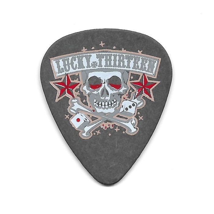 Dunlop Skull Dice .60mm Lucky 13 Artist Series Pick Gitar Tortex