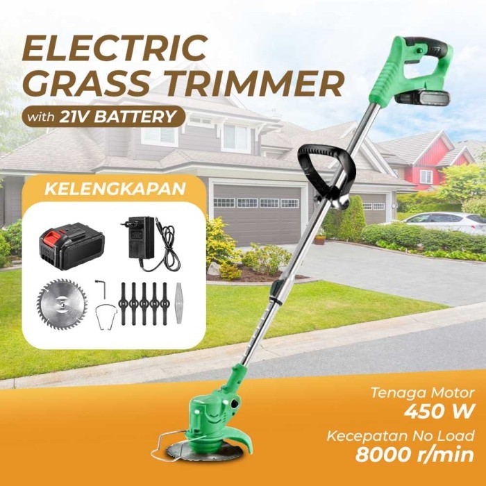 Mesin Potong Rumput Mesin Pemotong Rumput Baterai Elektrik Tanpa Kabel