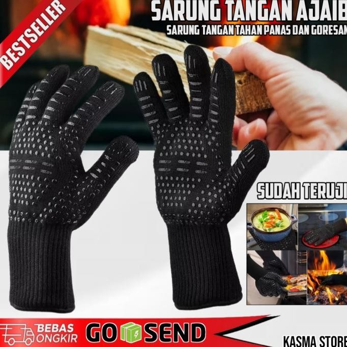 

Berkualitas Sarung Tangan Anti Pisau & tahan Panas Sarung Tangan Oven Gloves