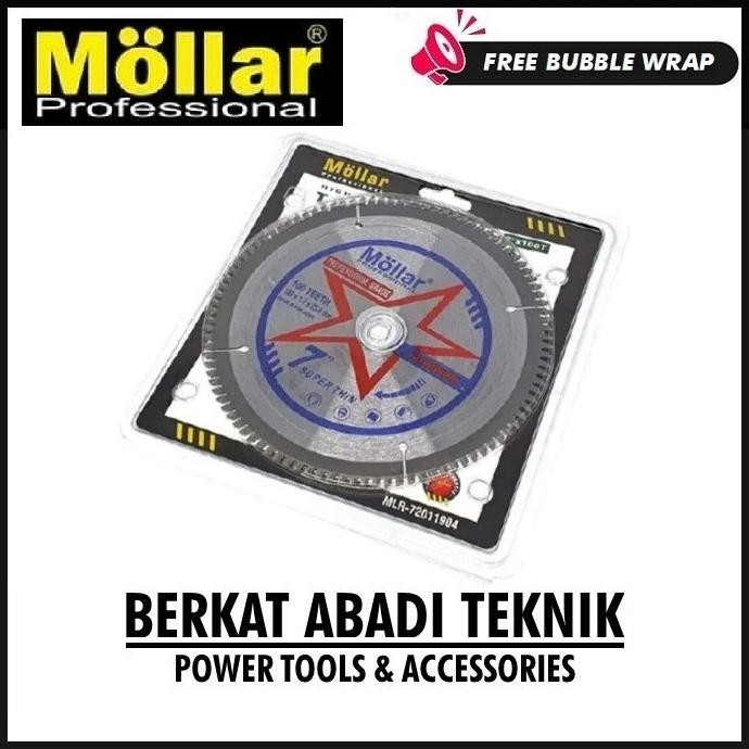 

Berkualitas MOLLAR Mata Gergaji Miter TCT Saw Blade 7"x100T Pisau Aluminium Mitre