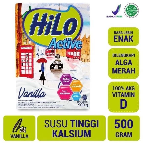 

Terlaris Hilo Active Vanilla 500G - Susu Tinggi Kalsium Rendah Lemak Ready Stok