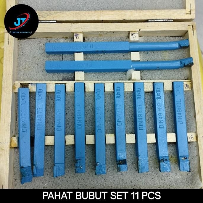 

Berkualitas 11pcs/Set Pahat Gagang Bubut Set Pisau Pahat Bubut Besi Set 11 pcs