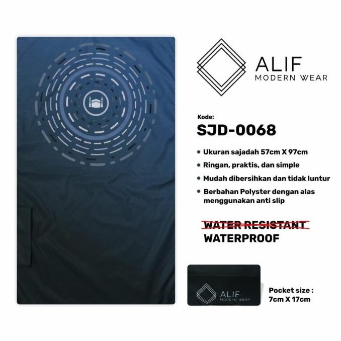JUAL ALIF SAJADAH TRAVEL / SAKU / PORTABLE / ALIF MODERN WEAR SJD-0068