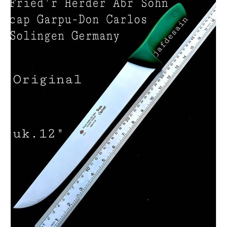 

Berkualitas Cap Garpu Asli Pisau Sembelih Stainless Don Carlos Solingen Jerman 12