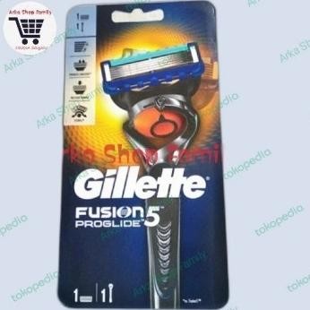 

Berkualitas GILLETTE Fusion 5 Proglide Isi 1 Handle + 1 Refill Pisau Cukur