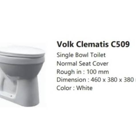 ((((()paling dicari] kloset duduk volk c509 closet putih wc tanpa tangki manual