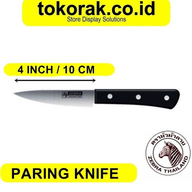 

Berkualitas ZEBRA PARING / UTILITY KNIFE 4 INCH 100290 - PISAU DAPUR STAINLESS