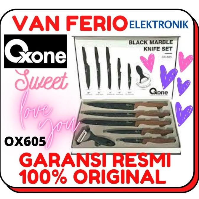 

Berkualitas Pisau set Oxone OX-605 / Black Marble Knife Set OX605
