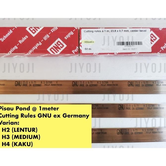 

Berkualitas Pisau Pond GNU CUTTING RULE Germany H2 H3 H4 - Batangan 1 mtr