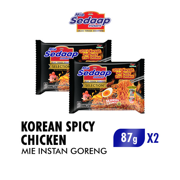 

Sedaap Mie Instan Korean Spicy Chicken Bag 87 gr x2