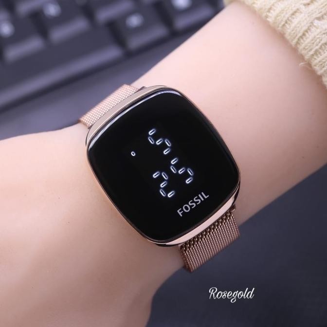 ori - jam tangan wanita fossil touch screen rantai pasir magnet