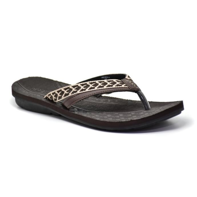 CARVIL SANDAL WANITA TRESSA L BROWN/BEIGE