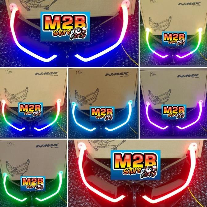 ori - lampu alis depan frame depan rgb remote magnet new nmax 2020 2021 2022