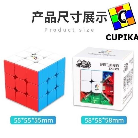 ori - rubik 3x3 yuxin little magic magnet magnetic ylm original stickerless