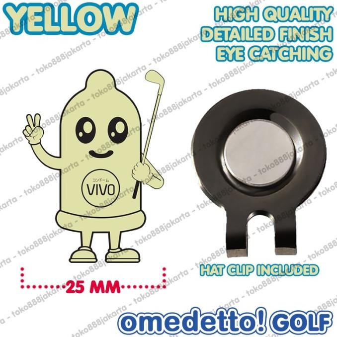 ori - original vivo condom magnetic golf ball marker with magnet hat clip