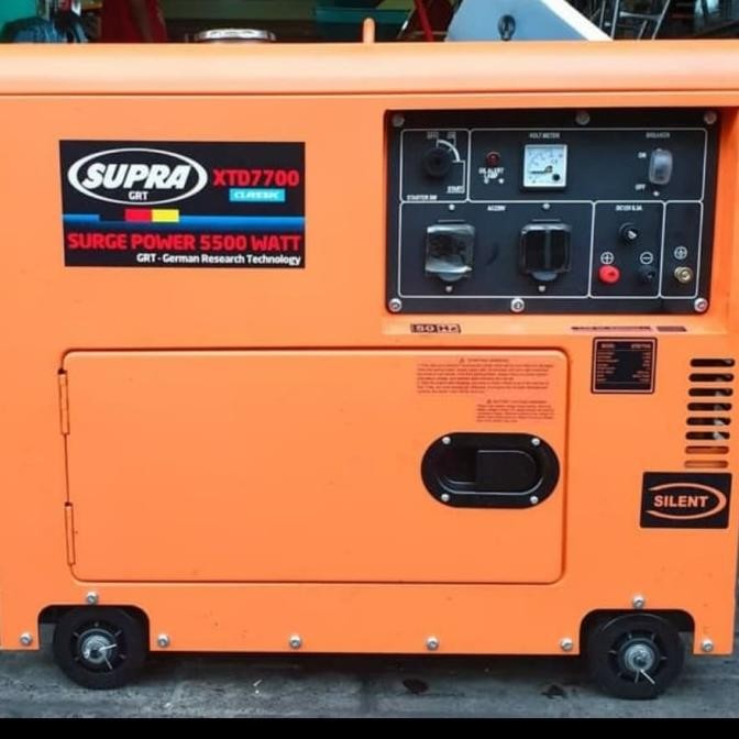 Genset Silent Diesel 5000 Watt. Max 5500 Watt