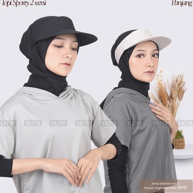 TOPI SPORTY WANITA MUSLIMAH LONG