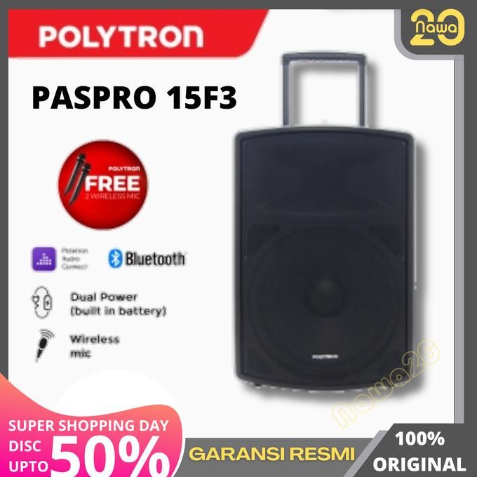 PROFESSIONAL ACTIVE SPEAKER POLYTRON PASPRO15F2/PASPRO 15F2