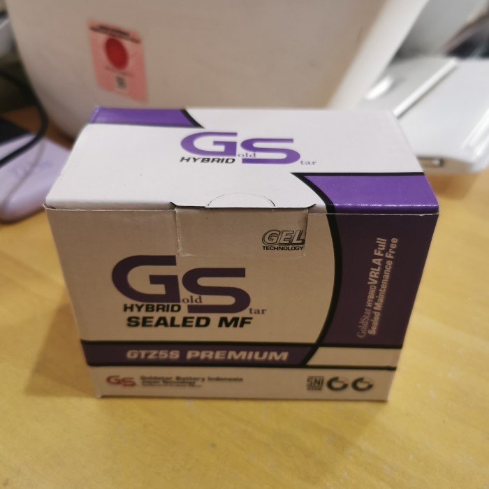AKI BATERAI KERING GS GTZ5S/GTZ5SBS 12V 3,5AH BEAT MIO SUPRA X 125