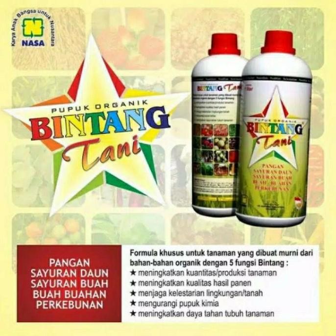 BINTANG TANI NASA PUPUK PERTANIAN CAIR - PUPUK ORGANIK NASA - PUPUK