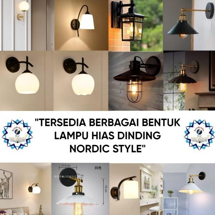 LAMPU HIAS DINDING NORDIC STYLE / LAMPU DINDING / LAMPU INDOOR
