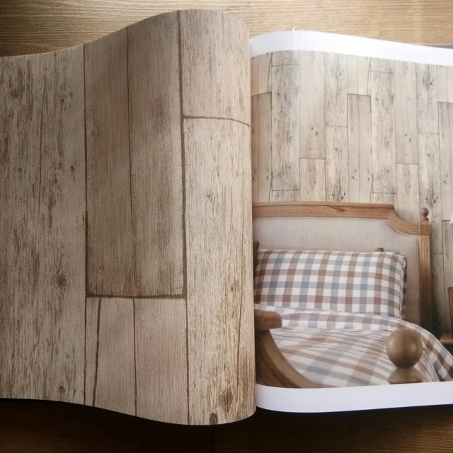 WALLPAPER DINDING MOTIF KAYU 3D MURAH KAYU RUSTIK VINYL PREMIUM