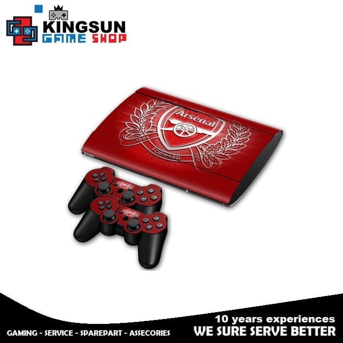 TERBARU Sticker Dekor Mesin Stik Casing PS3 Super Slim Screen Guard Soccer PS3