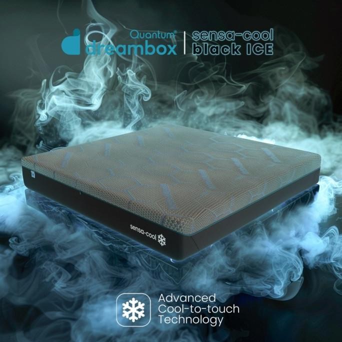 

TERSEDIA KASUR DINGIN DREAMBOX SENSACOOL BLACK ICE / 2X COOLER / CHARCOAL MEMORY FOAM / COOLINGMATTRESS