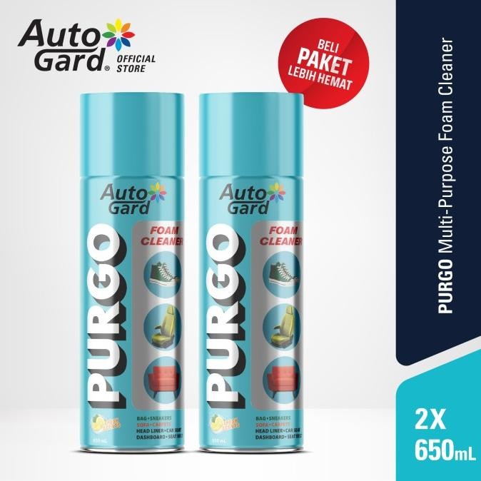 

TERSEDIA AUTOGARD PURGO MULTIPURPOSE FOAM CLEANER 650 ML X2 PEMBERSIH INTERIOR